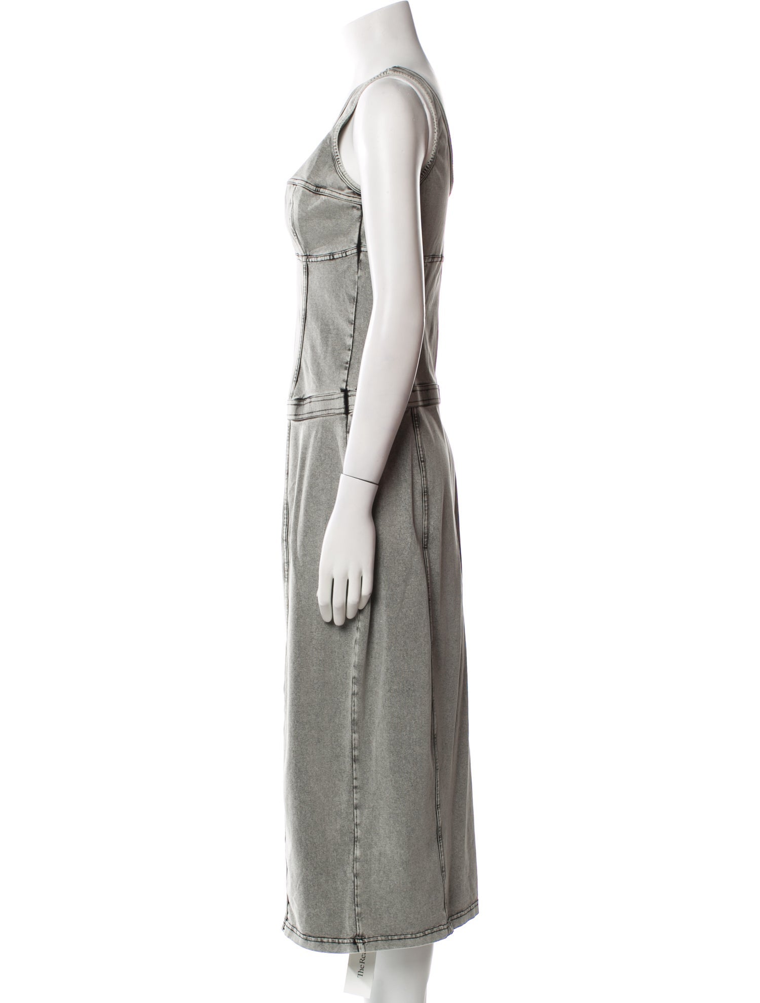 Diesel V-Neck Midi Length Dress