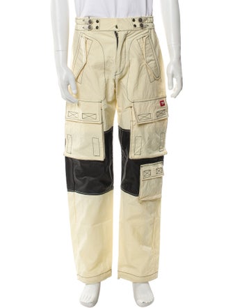 Diesel Colorblock Pattern Moto Pants