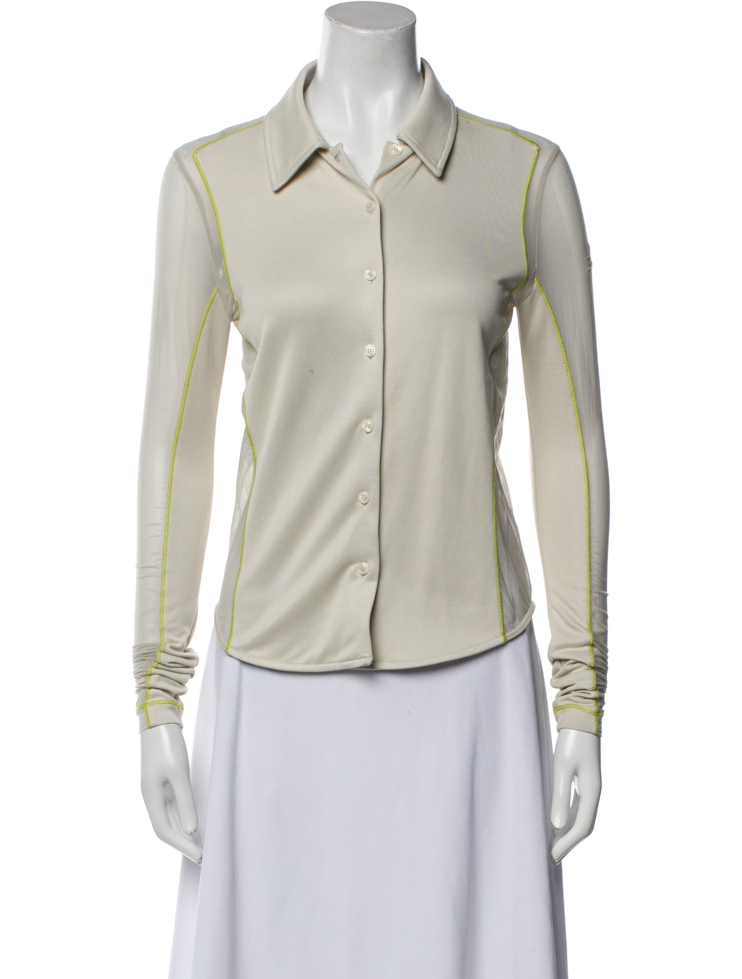 Diesel Long Sleeve Button-Up Top