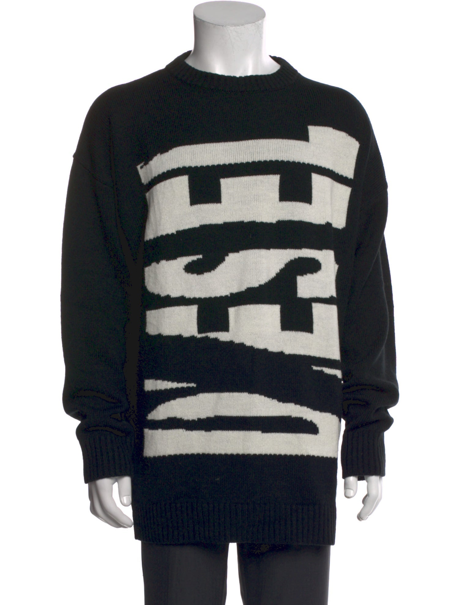 Diesel Graphic Print Crew Neck Pullover