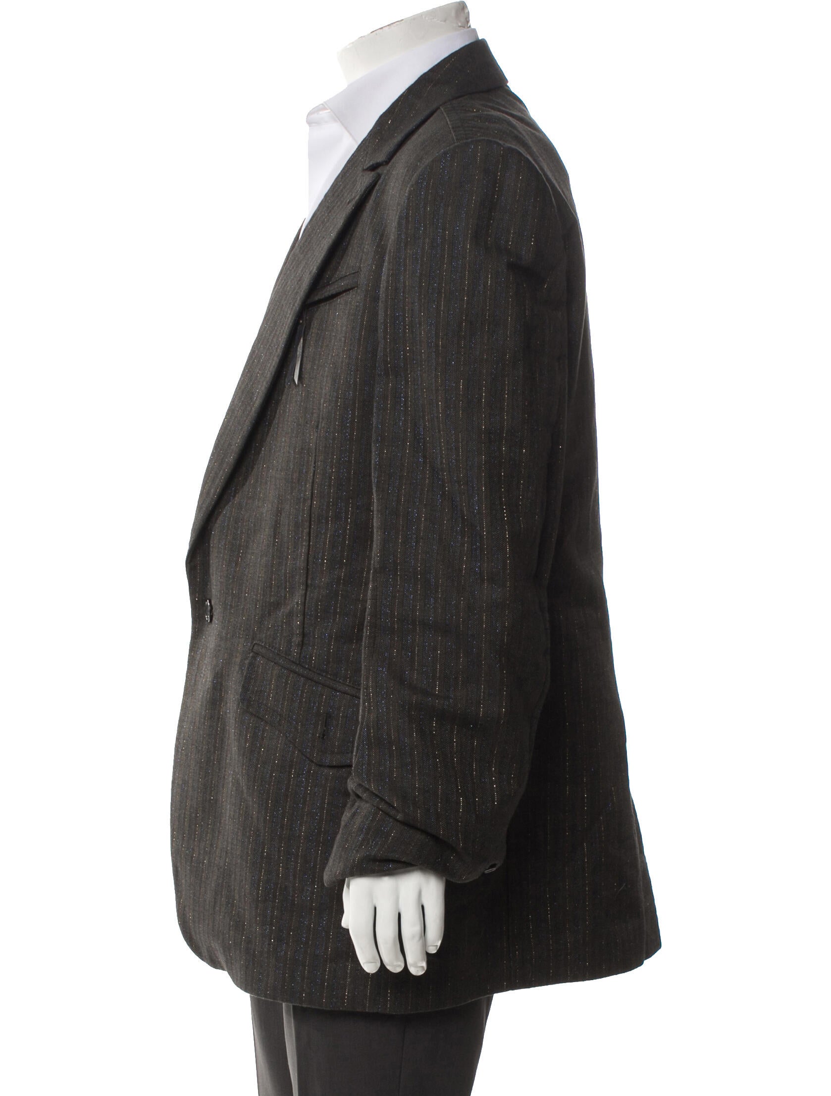 Diesel Striped Glitter Accents Blazer