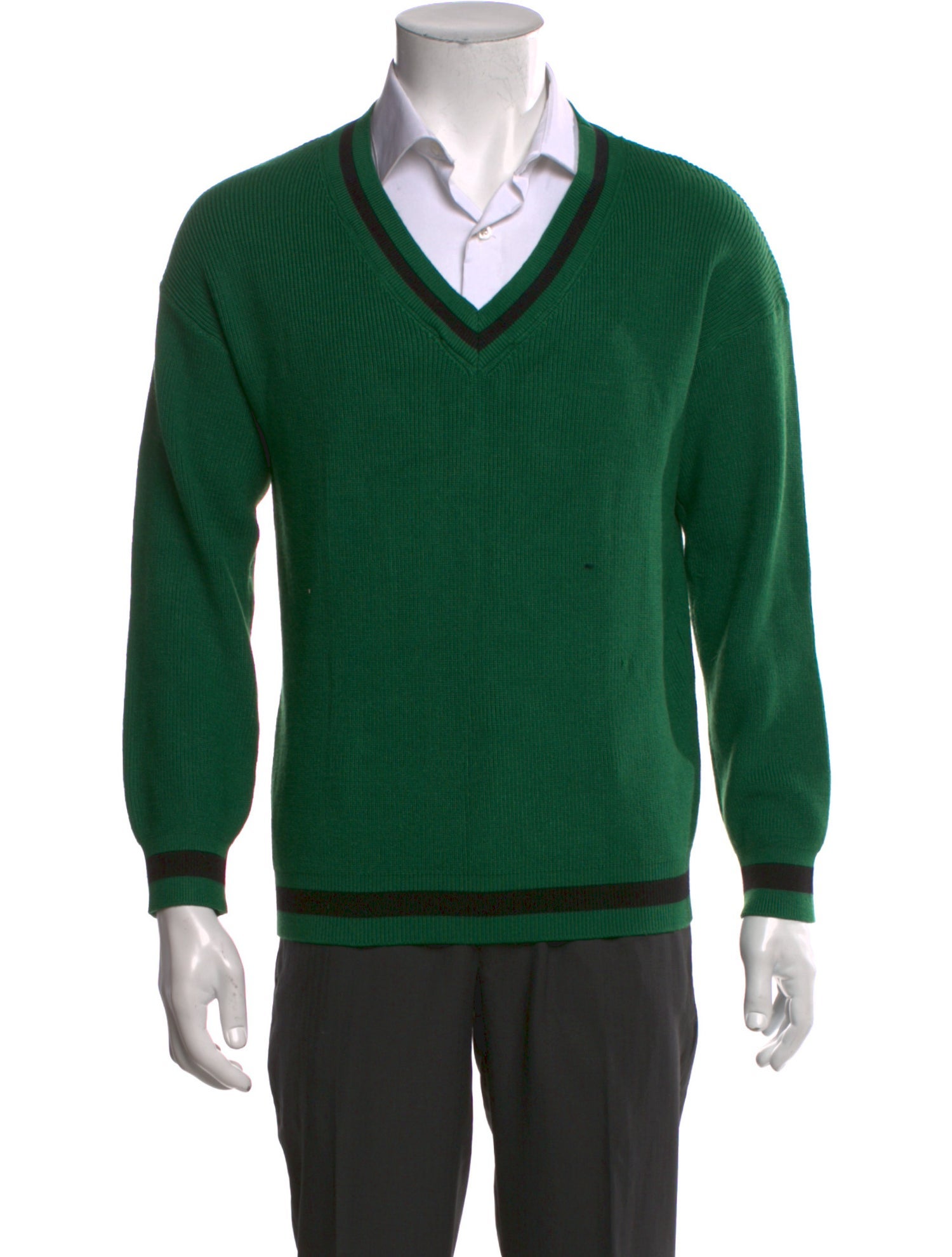 Diesel Striped V-Neck Pullover