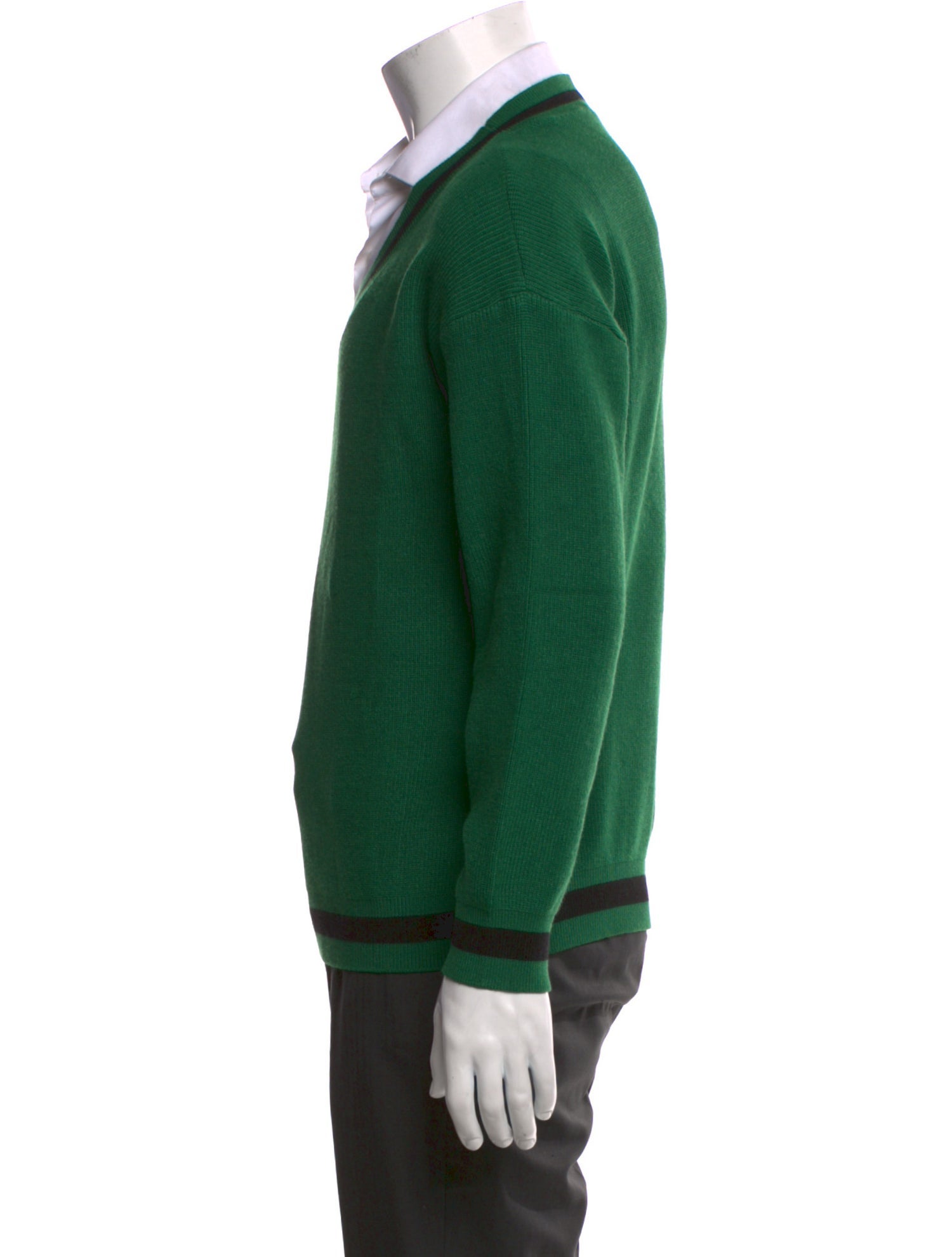 Diesel Striped V-Neck Pullover