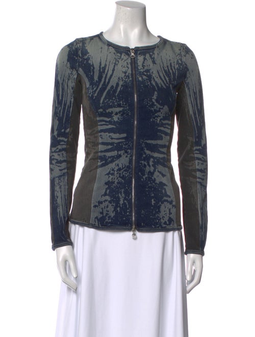 Diesel Printed Scoop Neck Top