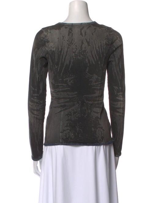 Diesel Printed Scoop Neck Top