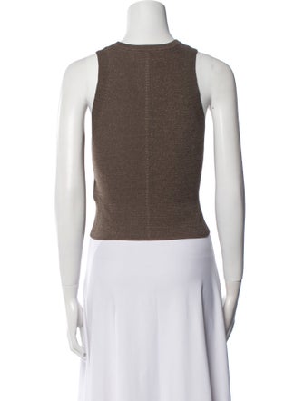 Diesel Graphic Print Crew Neck Crop Top