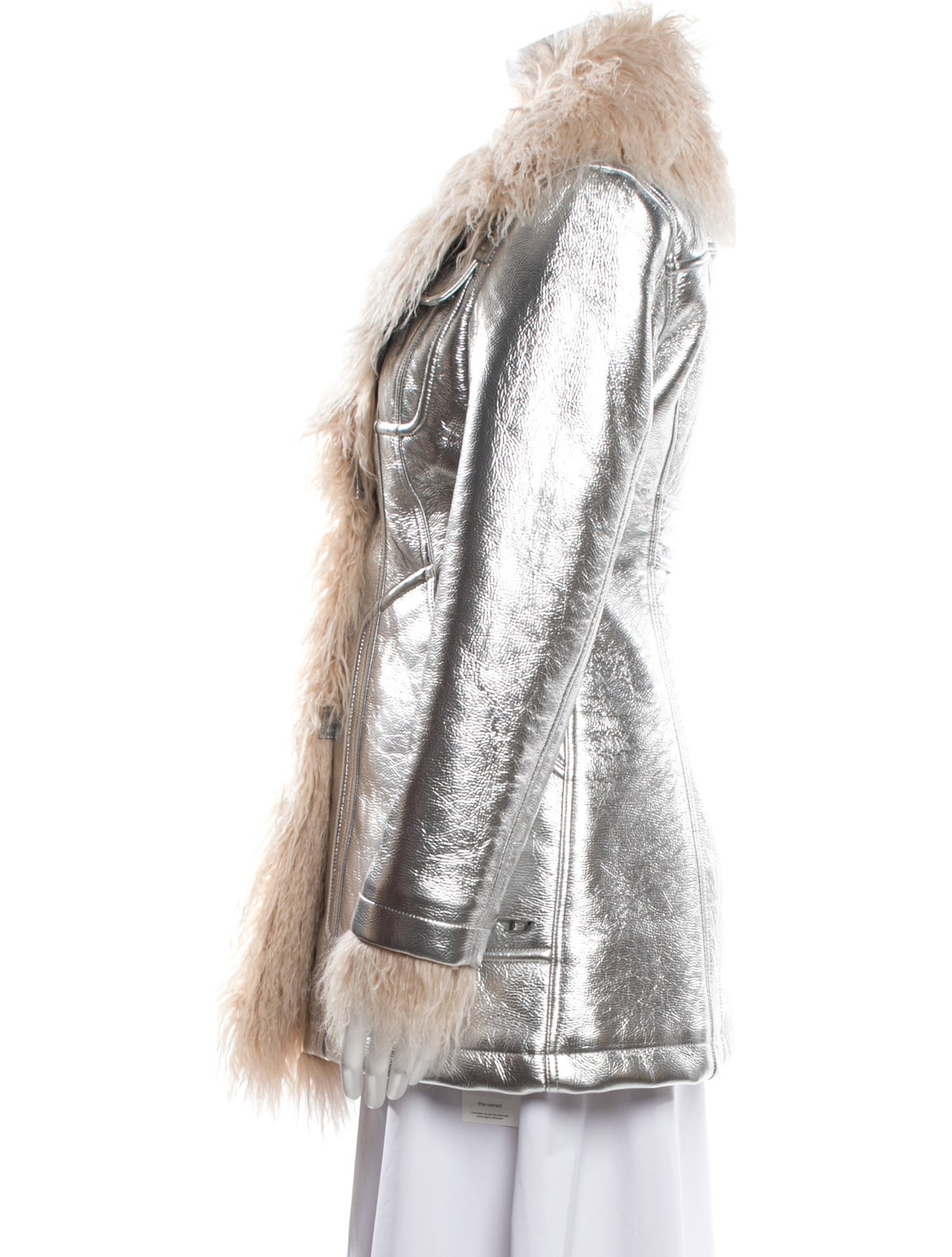 Diesel Printed Faux Fur Jacket