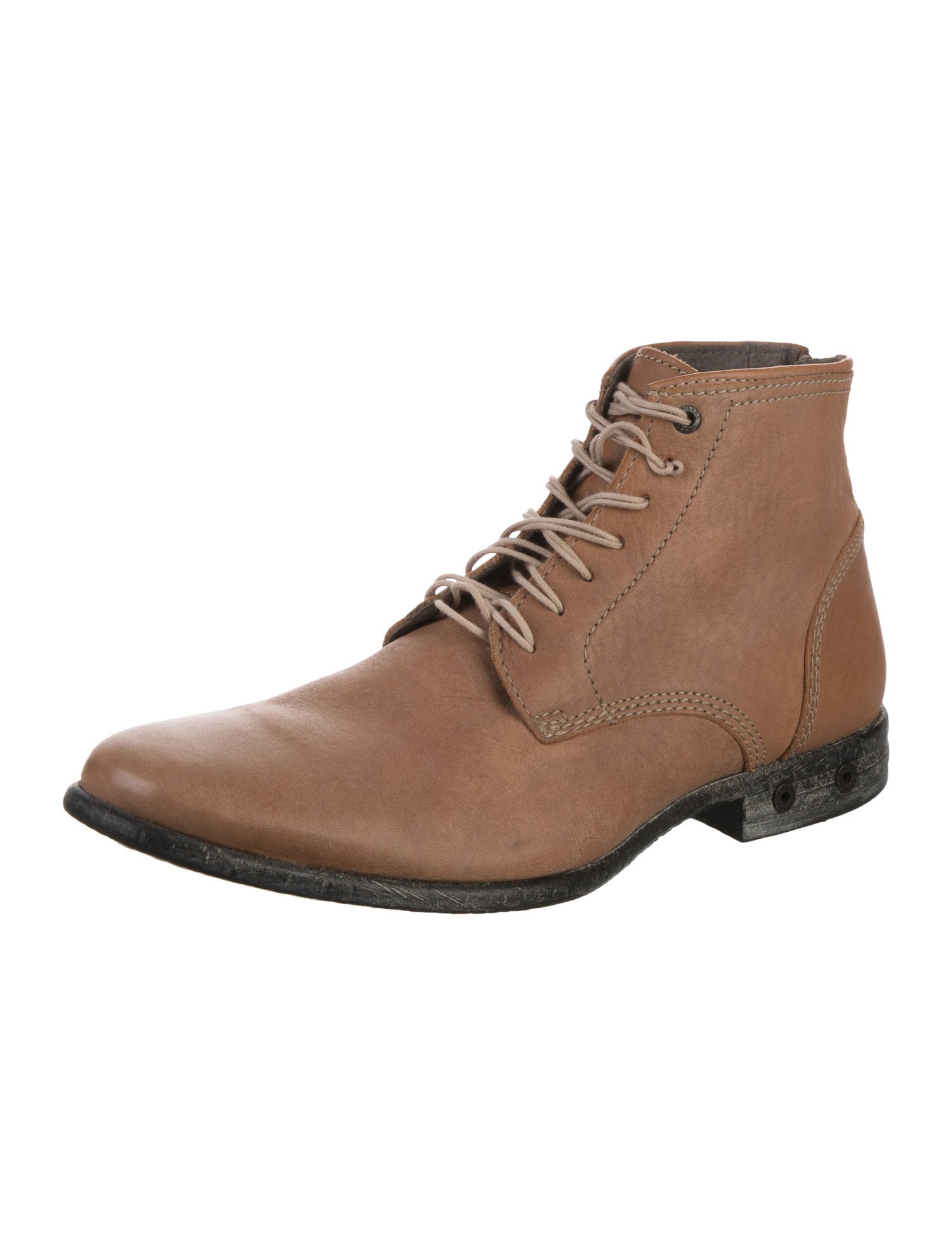 Diesel Leather Lace-Up Boots