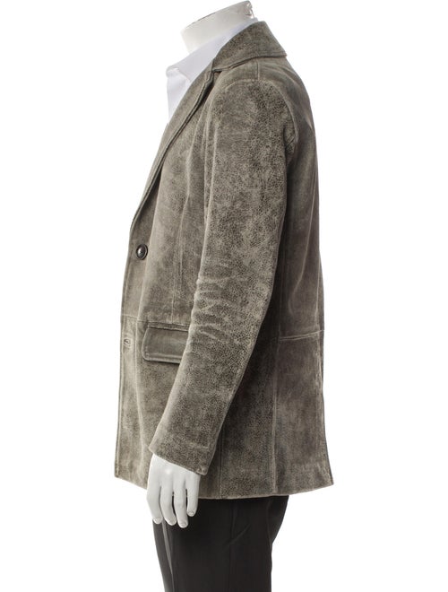 Diesel Leather Peacoat