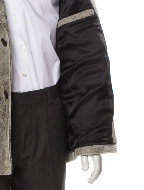 Diesel Leather Peacoat