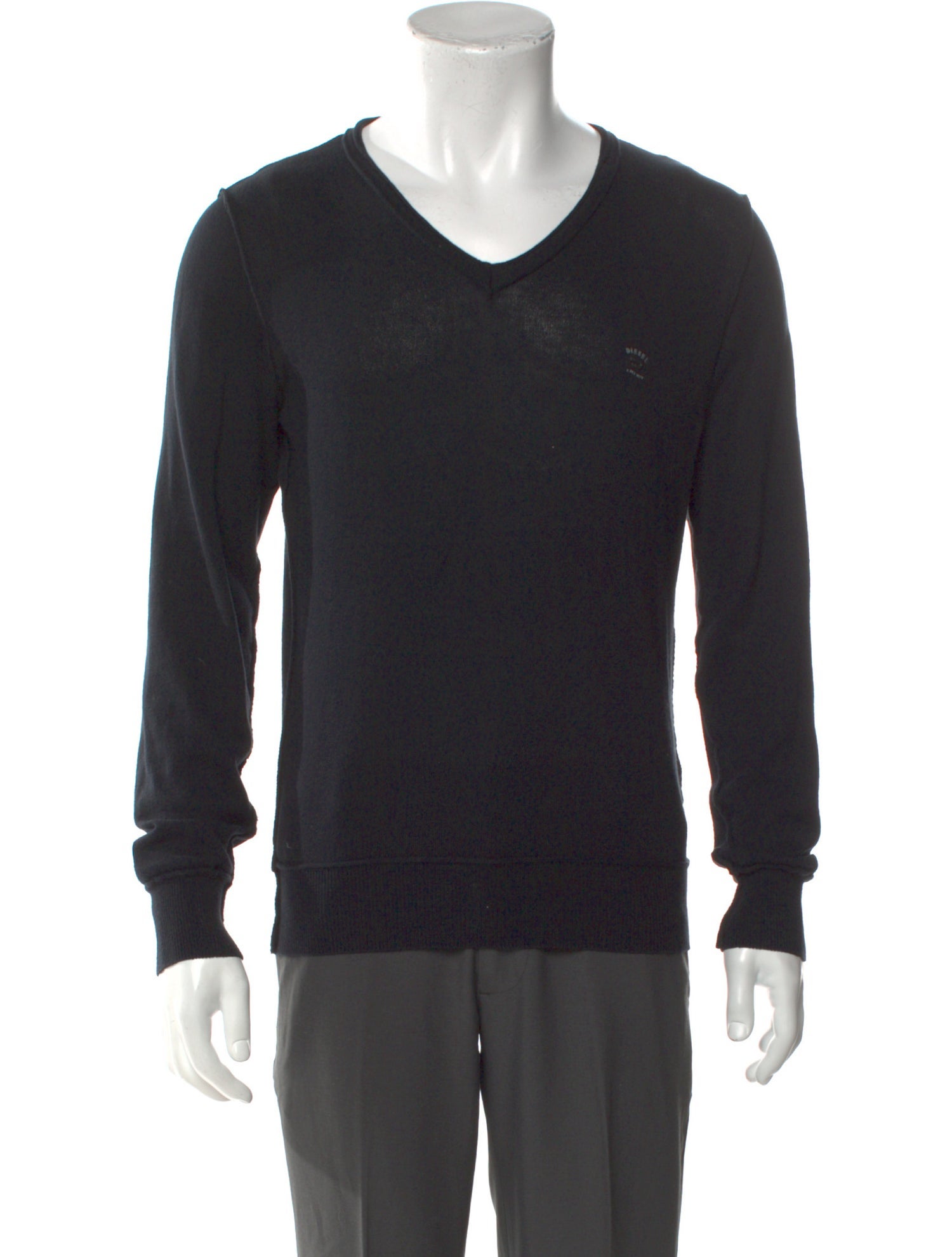 Diesel V-Neck Long Sleeve Pullover