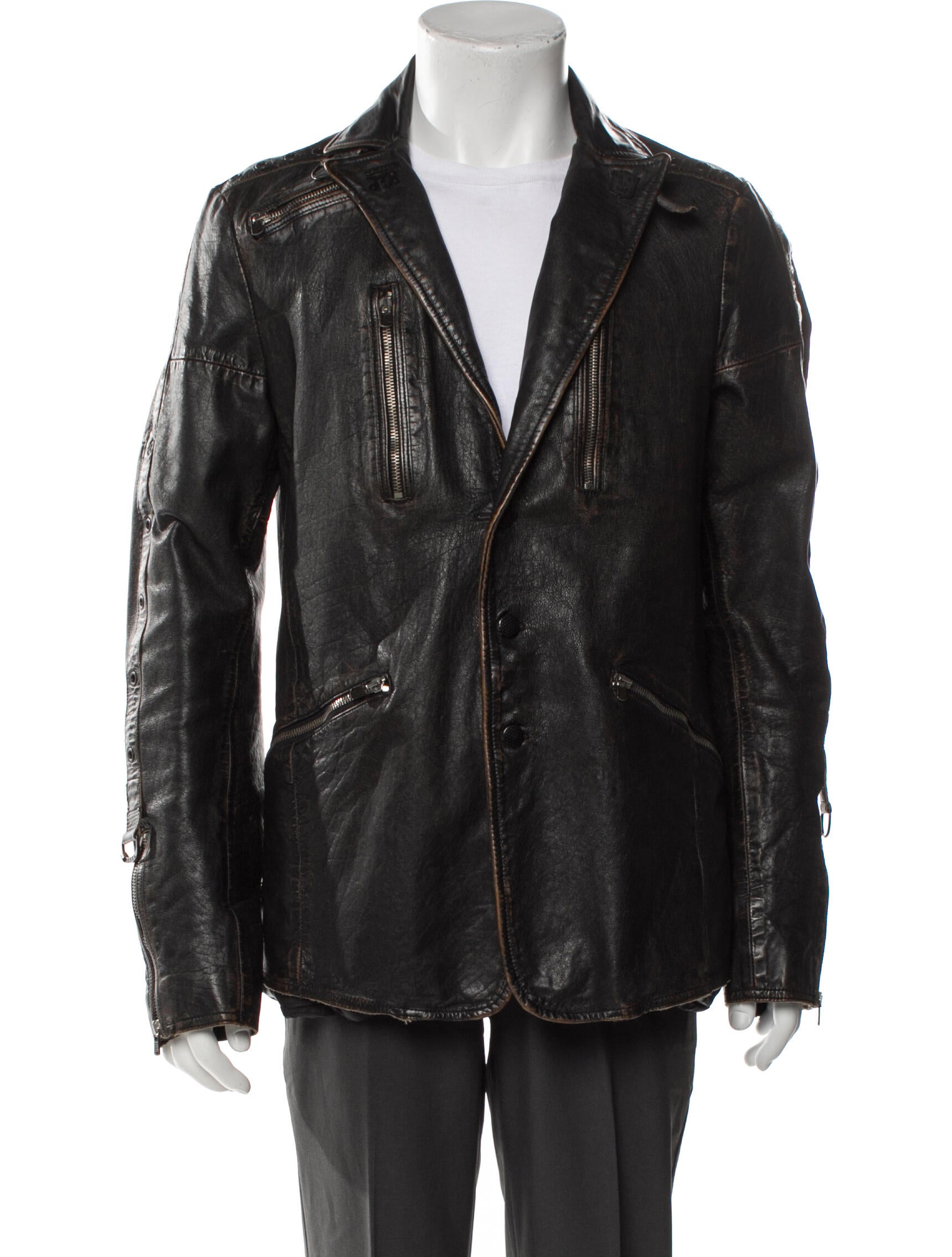 Diesel Leather Moto Jacket