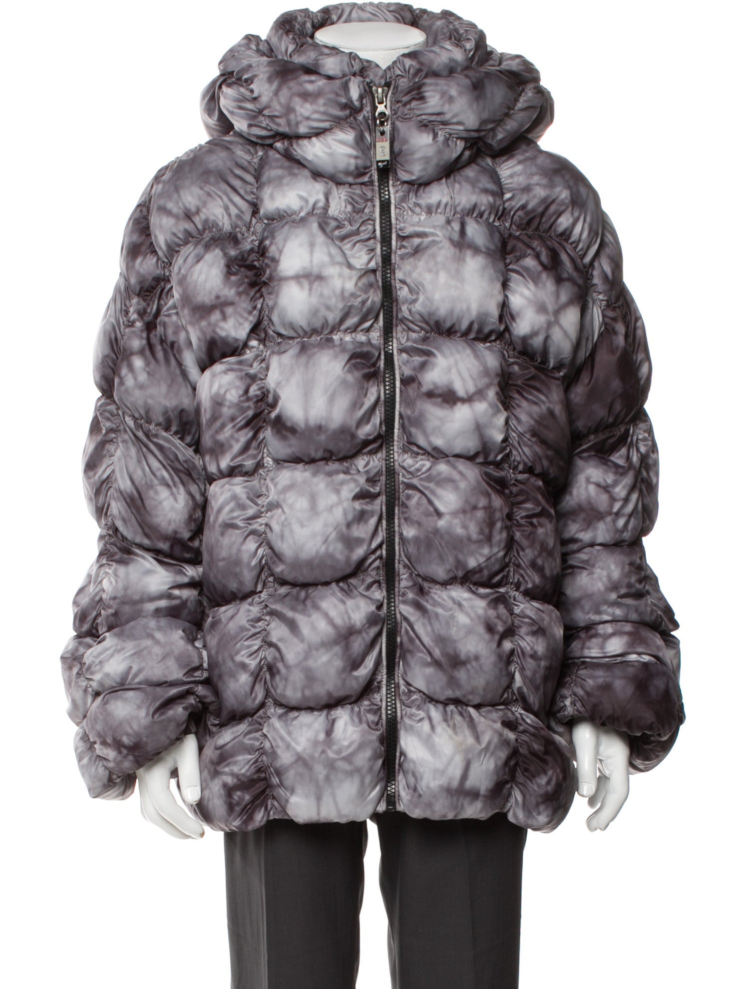 Diesel Tie-Dye Print Puffer Coat
