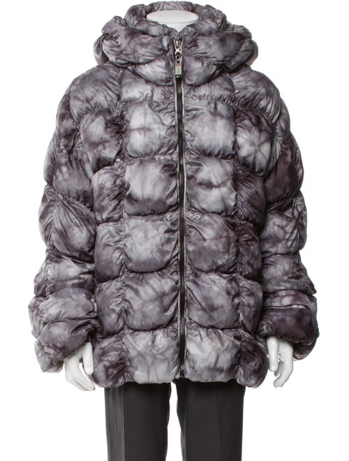 Diesel Tie-Dye Print Puffer Coat