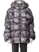 Diesel Tie-Dye Print Puffer Coat
