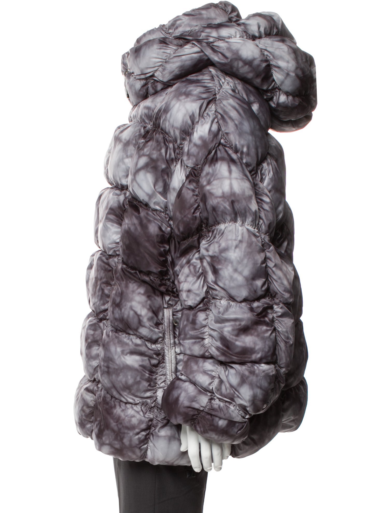 Diesel Tie-Dye Print Puffer Coat