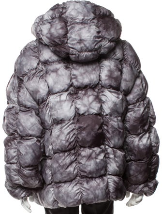 Diesel Tie-Dye Print Puffer Coat