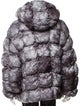 Diesel Tie-Dye Print Puffer Coat