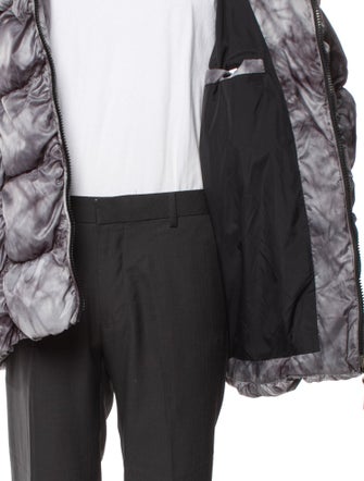 Diesel Tie-Dye Print Puffer Coat