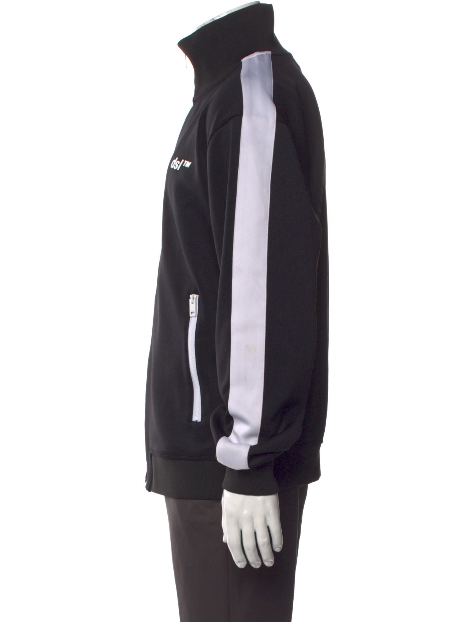 Diesel Colorblock Pattern Mock Neck Sweatshirt