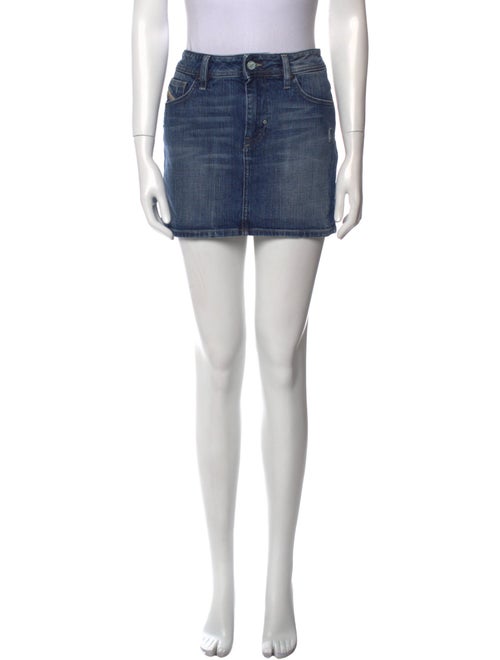 Diesel Distressed Accents Mini Skirt