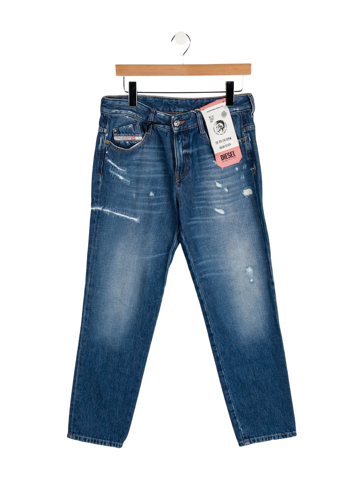 Diesel Mid-Rise Straight Leg Jeans w/ Tags