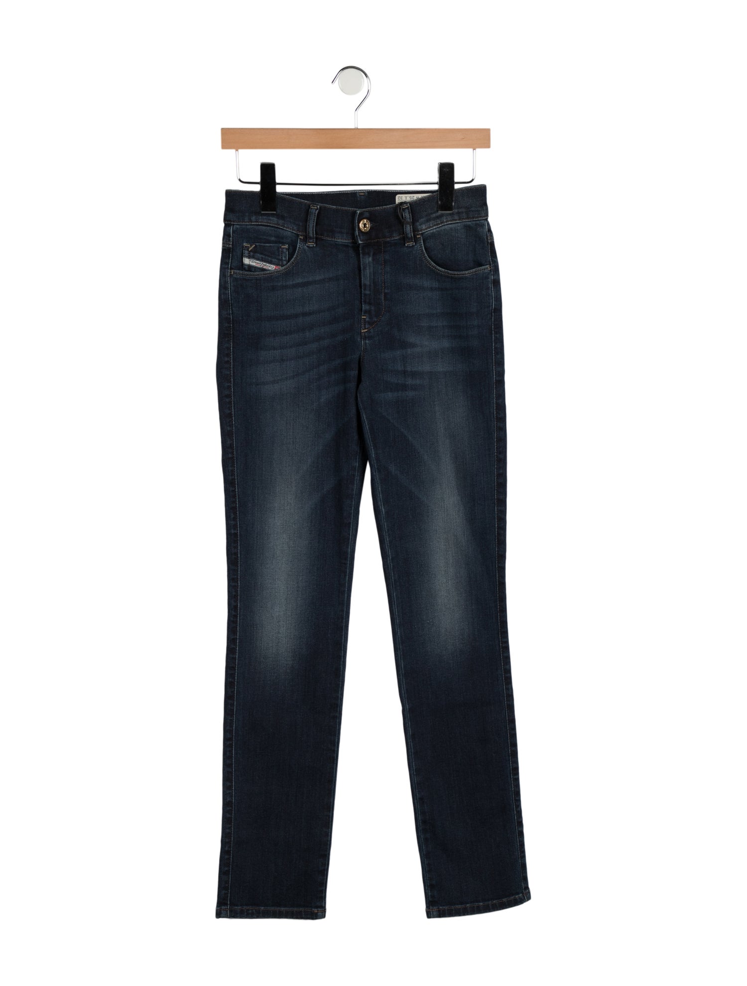 Diesel Low-Rise Straight Leg Jeans