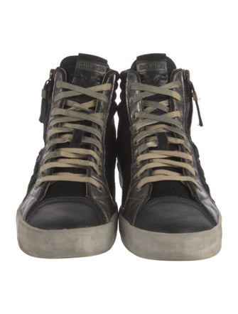 Diesel Suede Colorblock Pattern Sneakers