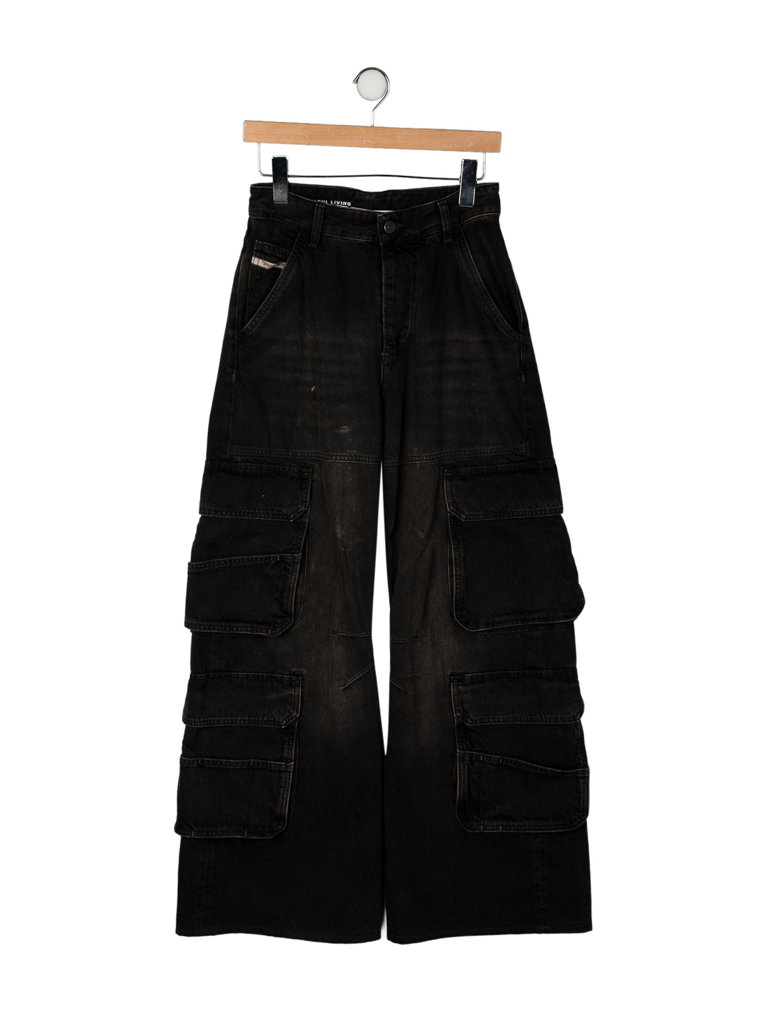 Diesel High-Rise Wide Leg Jeans