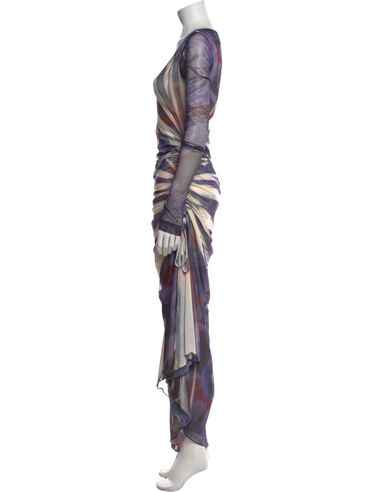 Diesel Tie-Dye Print Midi Length Dress