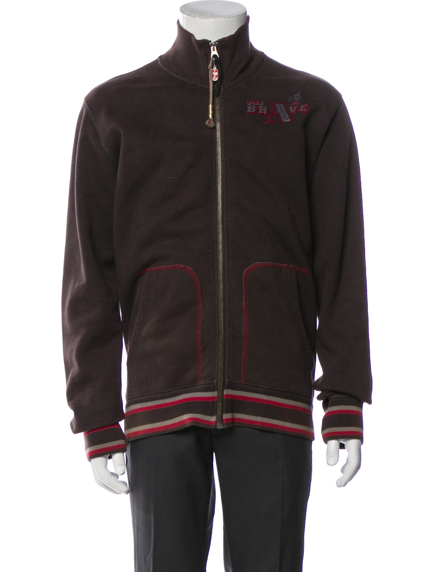 Diesel Striped Bomber Jacket