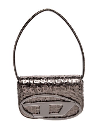 Diesel Embossed Leather Top Handle Bag