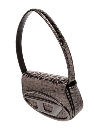 Diesel Embossed Leather Top Handle Bag