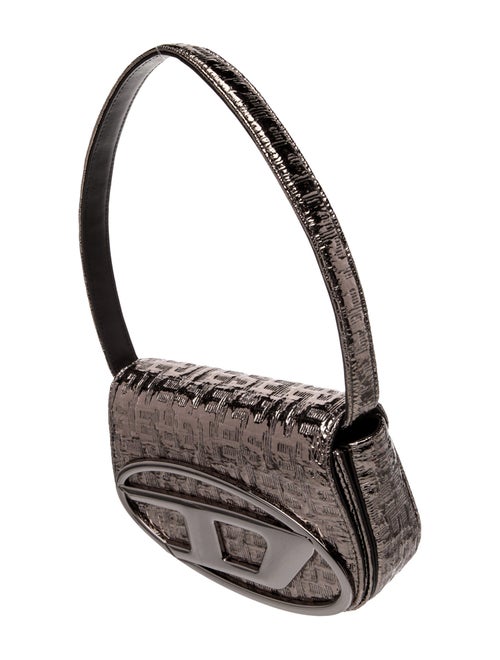 Diesel Embossed Leather Top Handle Bag
