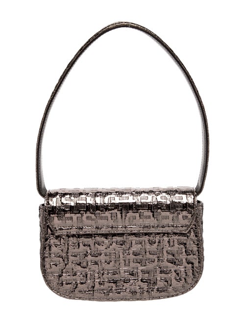 Diesel Embossed Leather Top Handle Bag