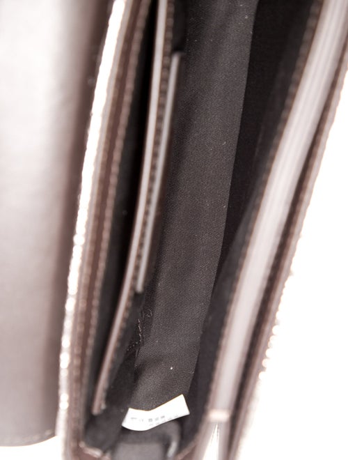 Diesel Embossed Leather Top Handle Bag