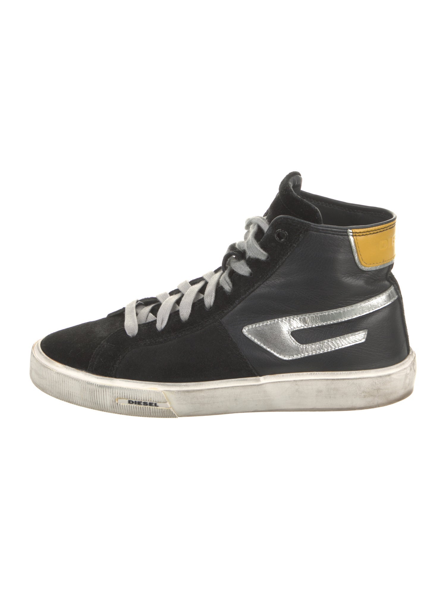 Diesel Leather Printed Sneakers