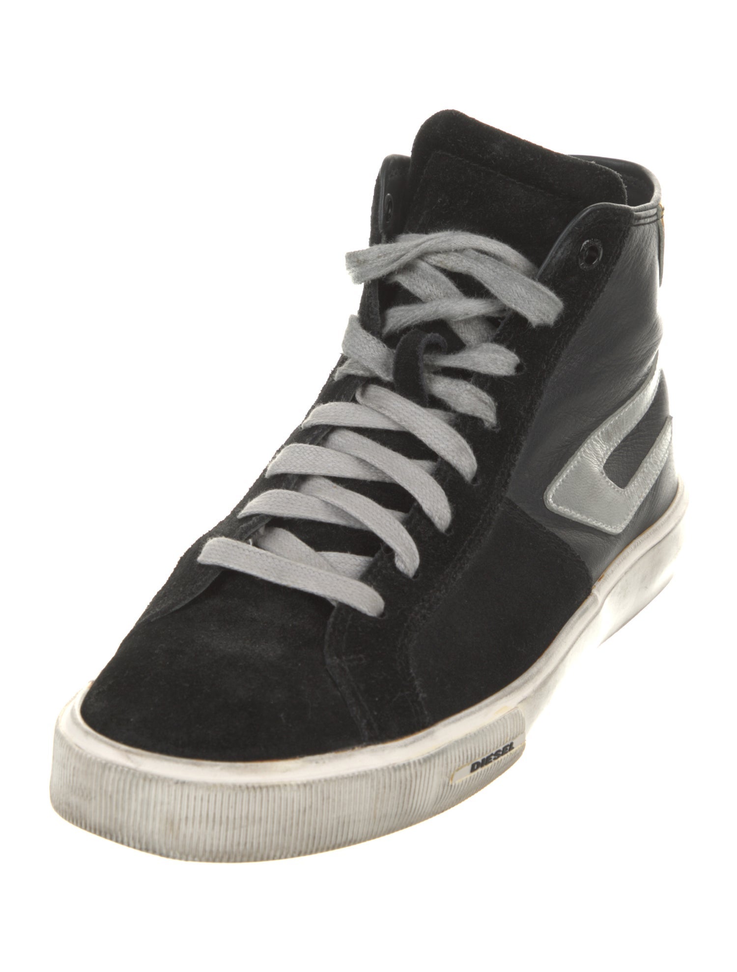 Diesel Leather Printed Sneakers