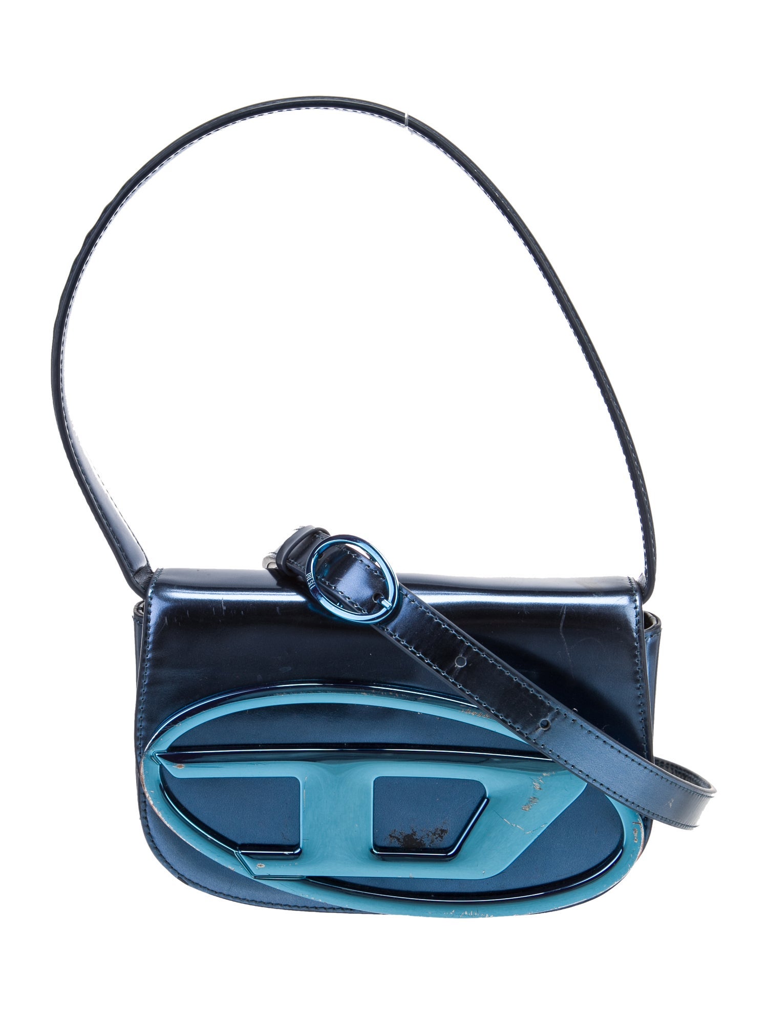 Diesel Patent Leather Shoulder Bag