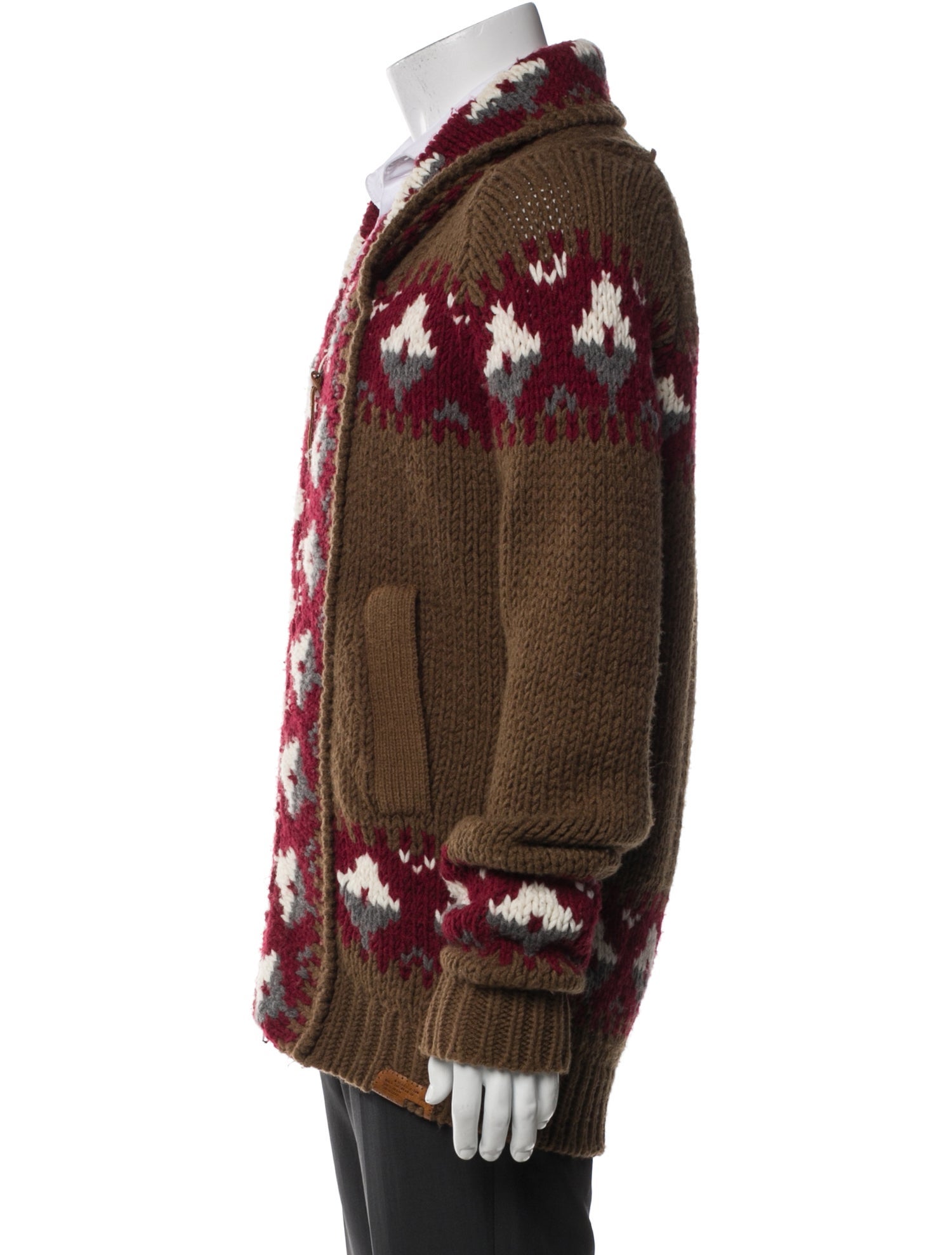 Diesel Printed Open Front Cardigan