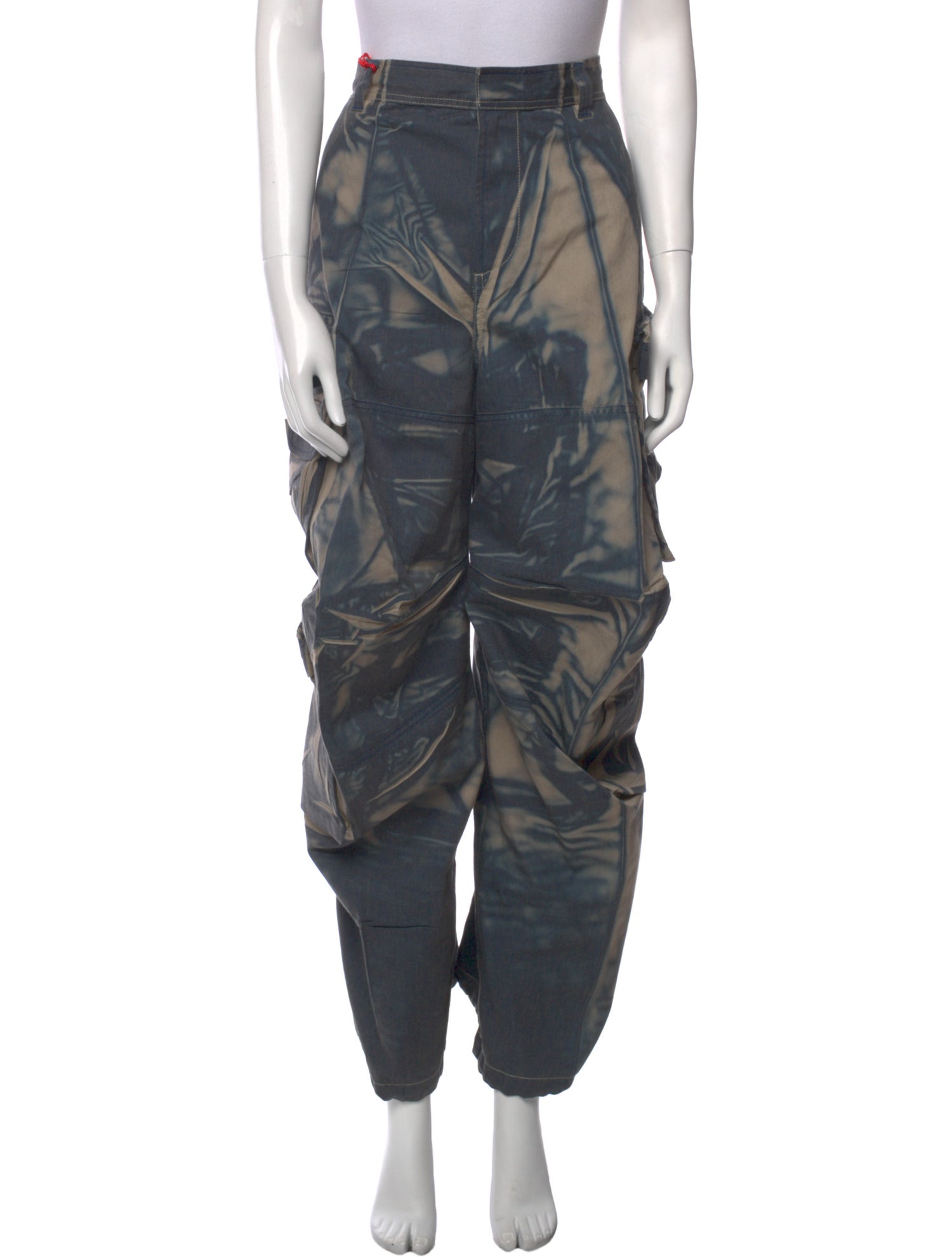 Diesel Printed Wide Leg Pants