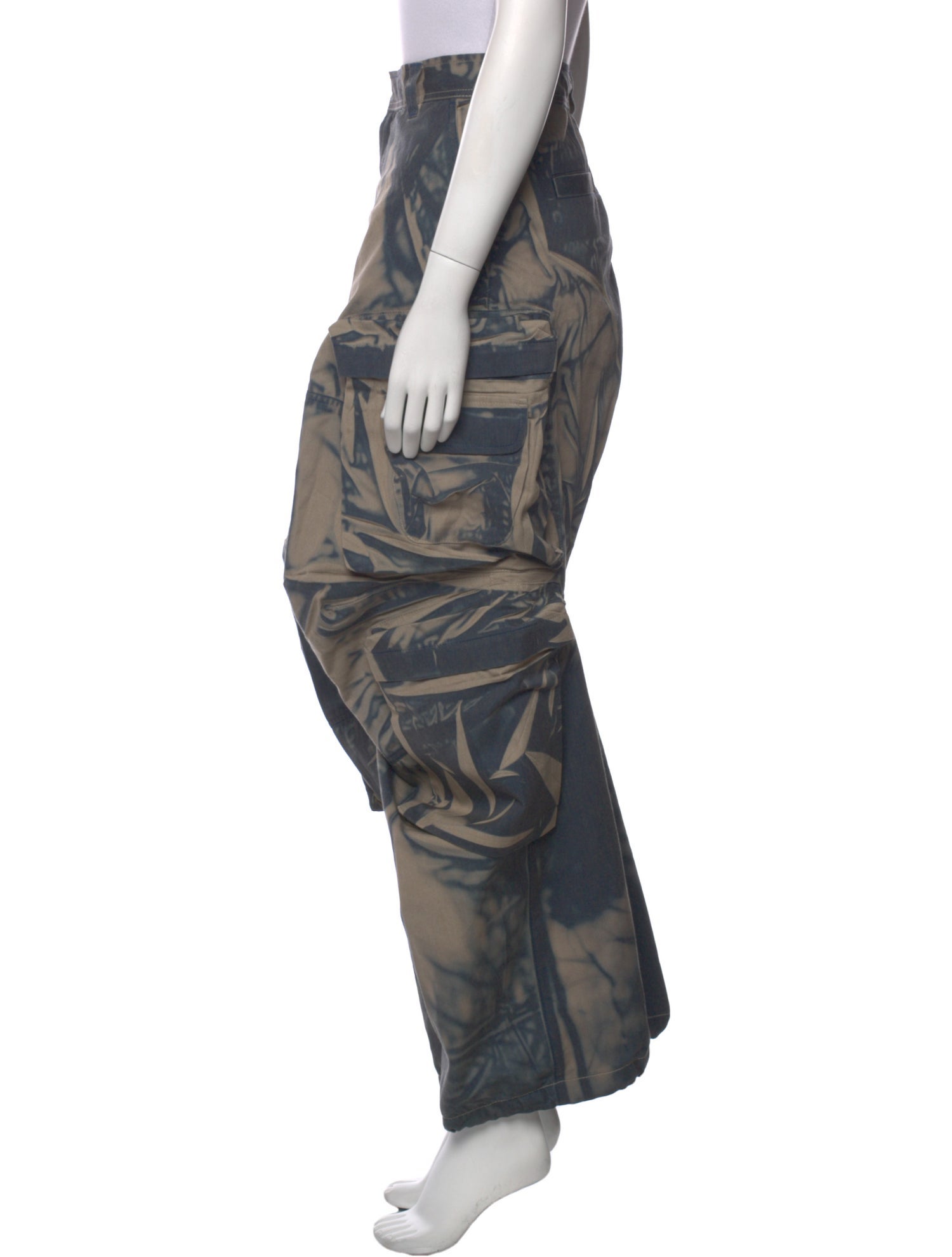 Diesel Printed Wide Leg Pants