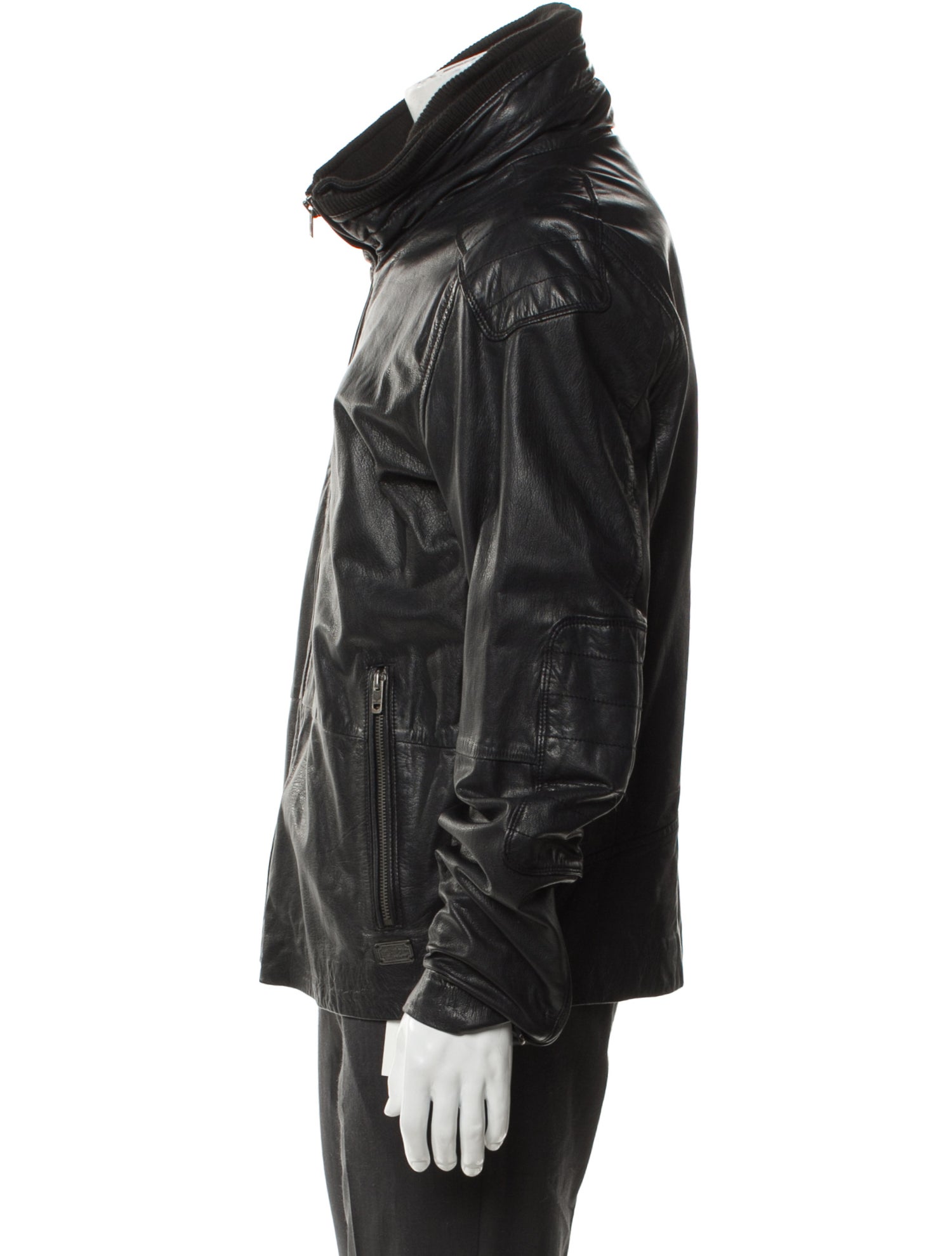 Diesel Goat Leather Moto Jacket