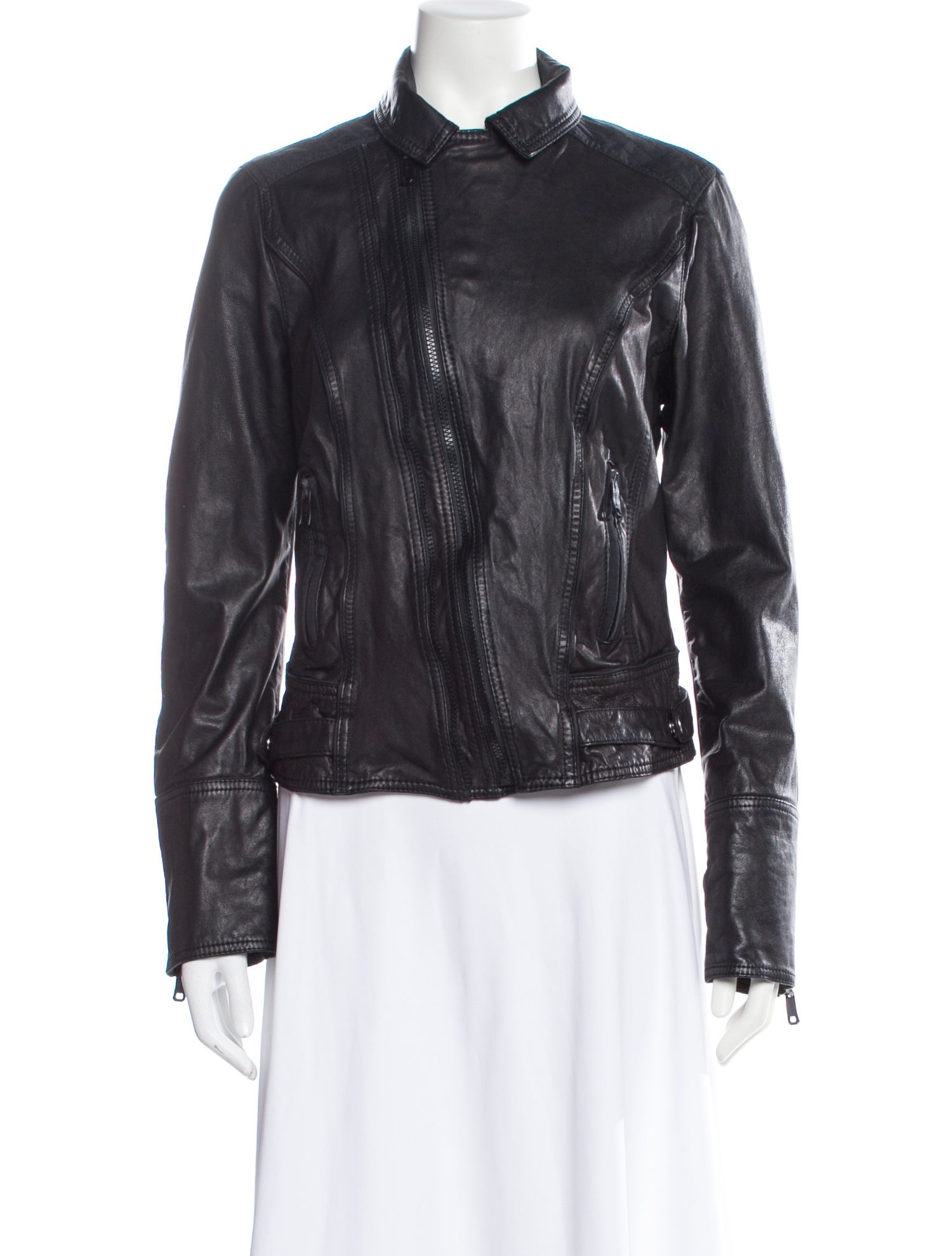 Diesel Lamb Leather Biker Jacket