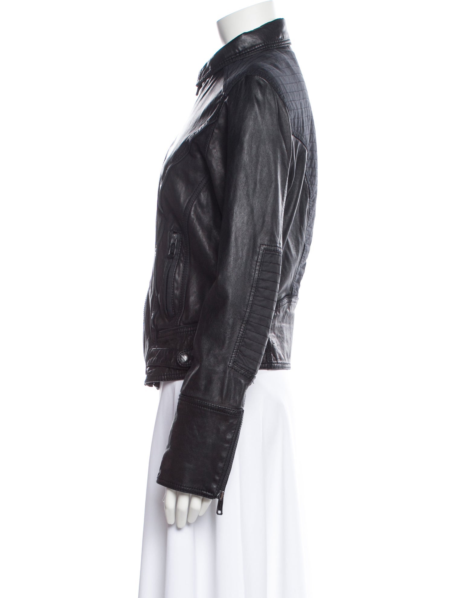 Diesel Lamb Leather Biker Jacket