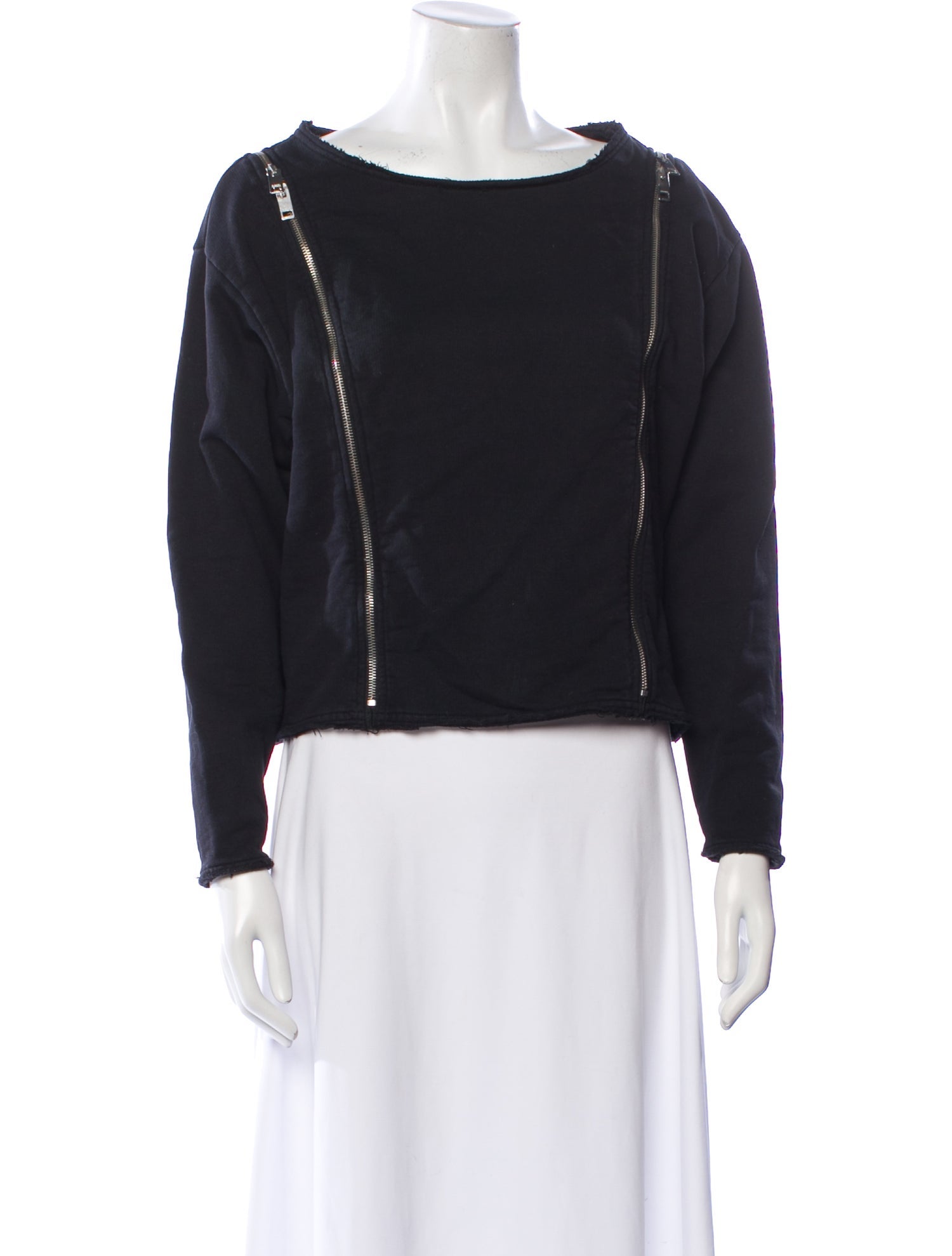 Diesel Bateau Neckline Long Sleeve Sweatshirt