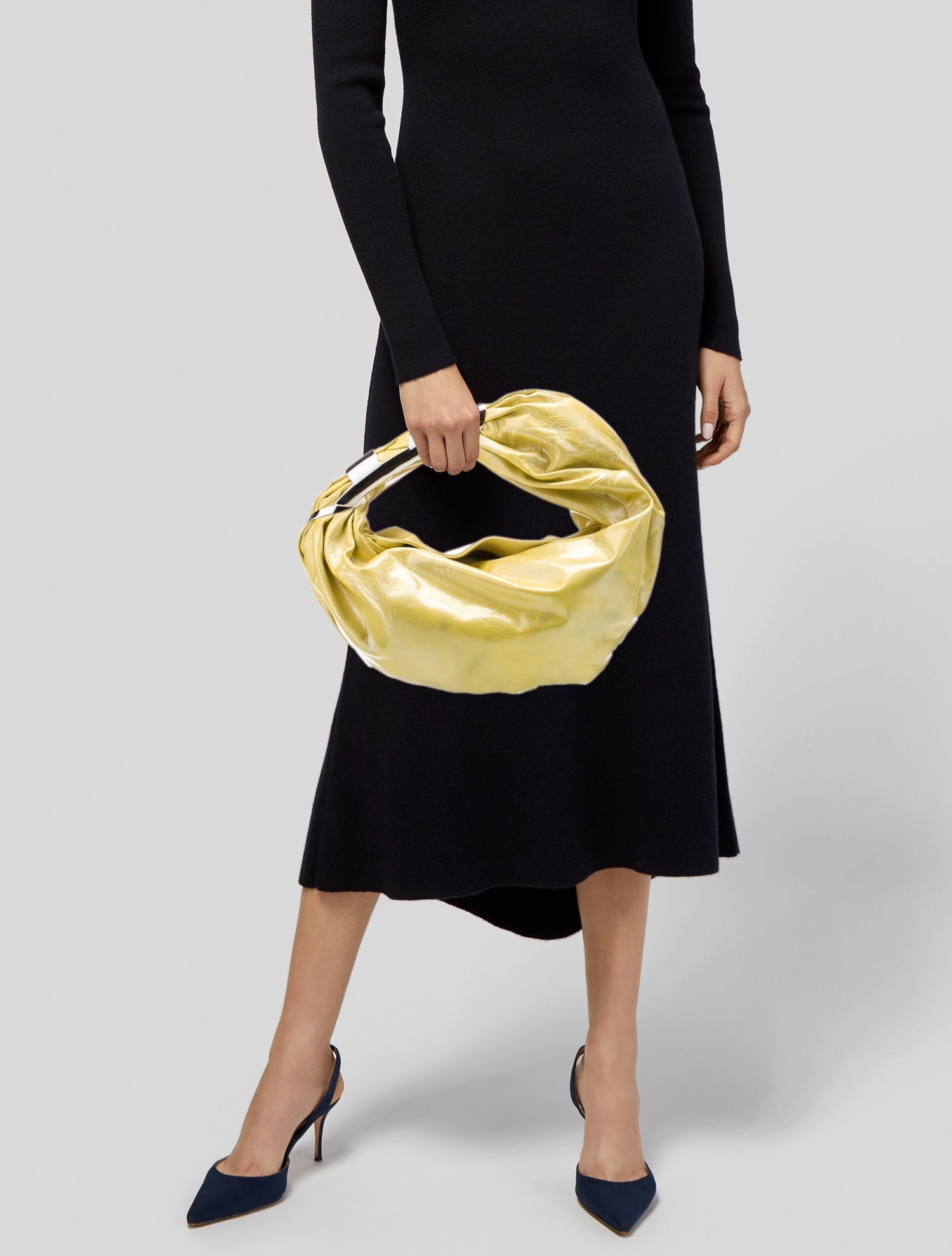 Diesel Patent Leather Shoulder Bag