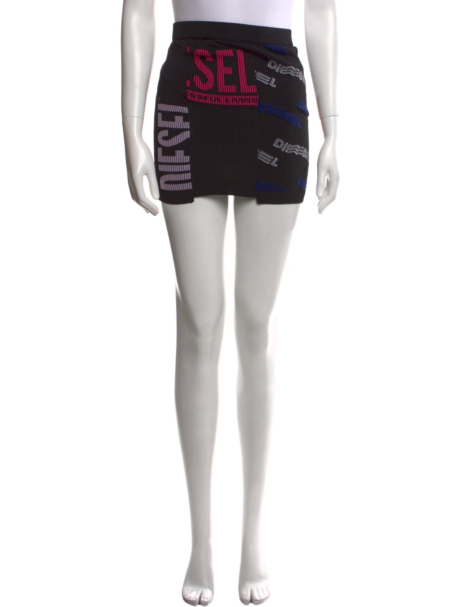 Diesel Graphic Print Mini Skirt