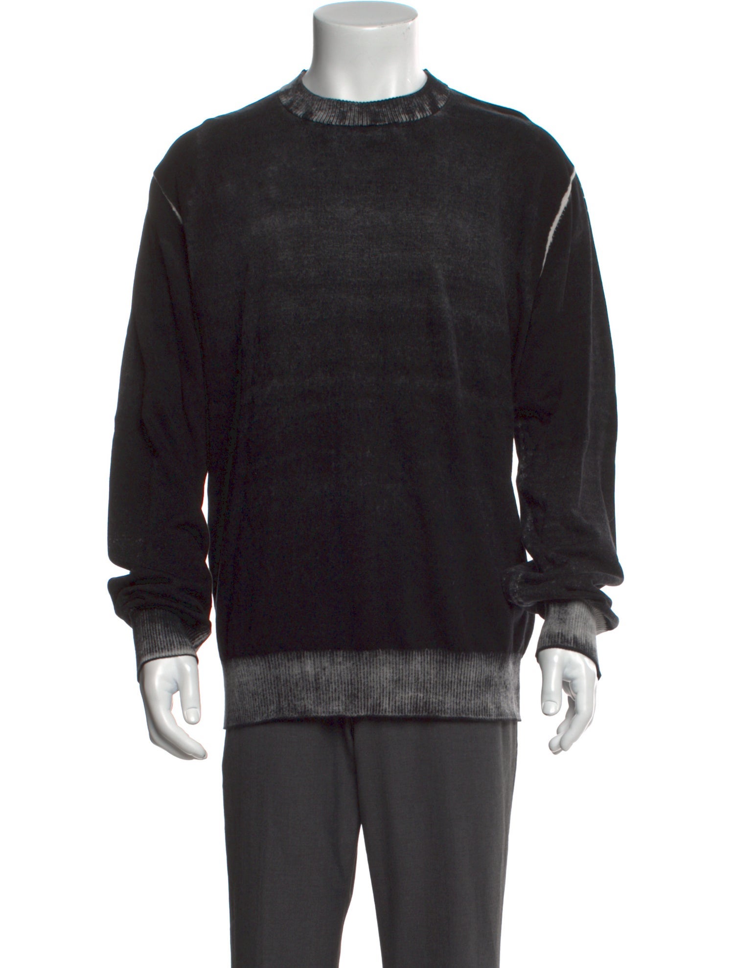 Diesel Colorblock Pattern Crew Neck Pullover