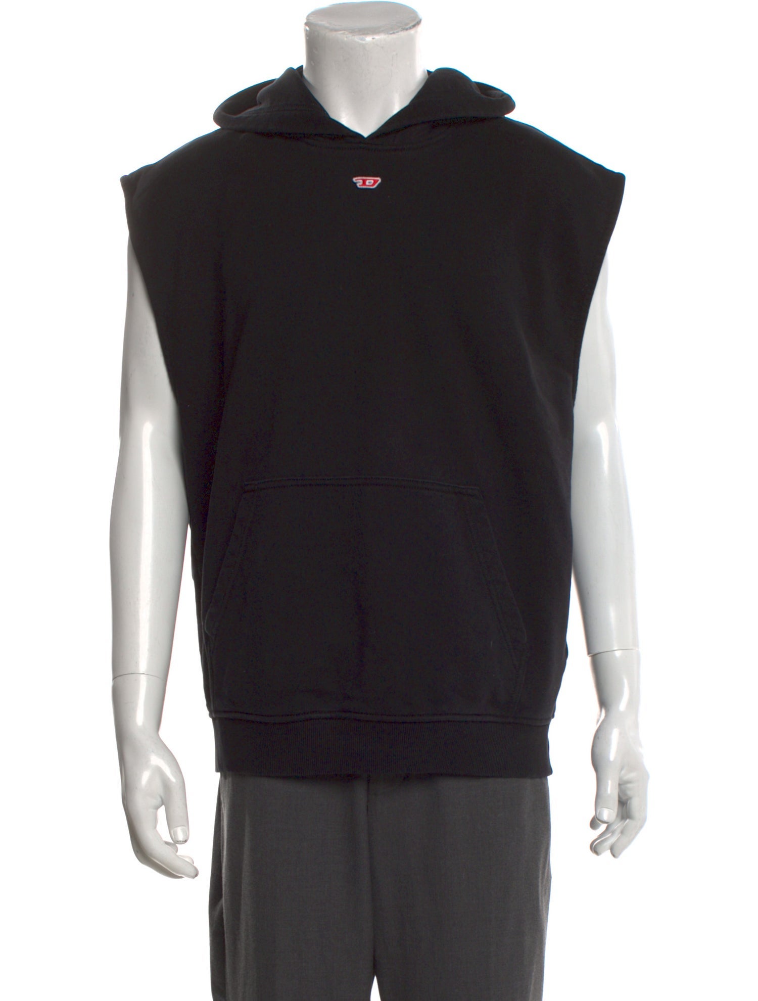 Diesel V-Neck Sleeveless Hoodie